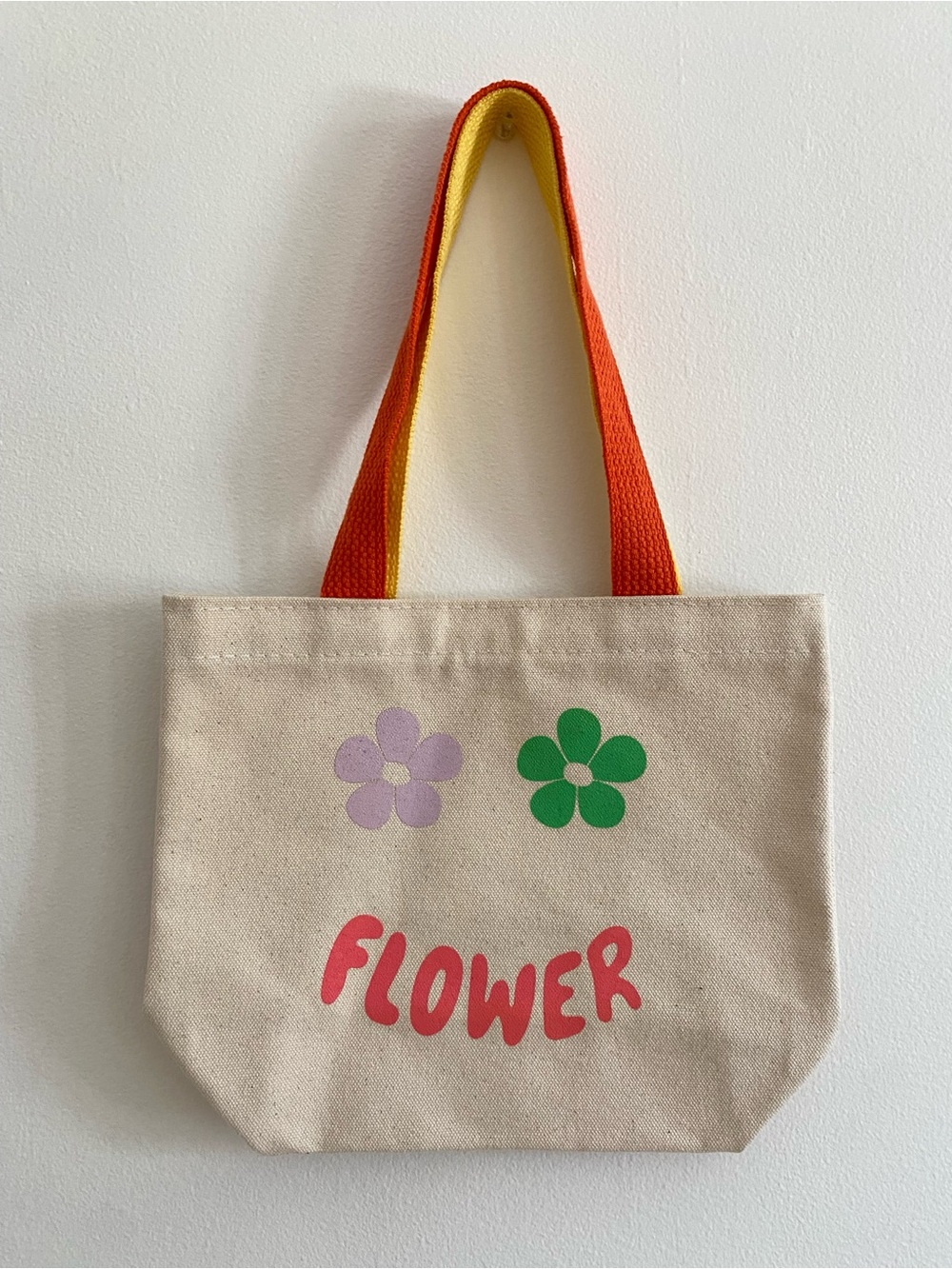 Edie Parker Flower Canvas Mini Tote Bag